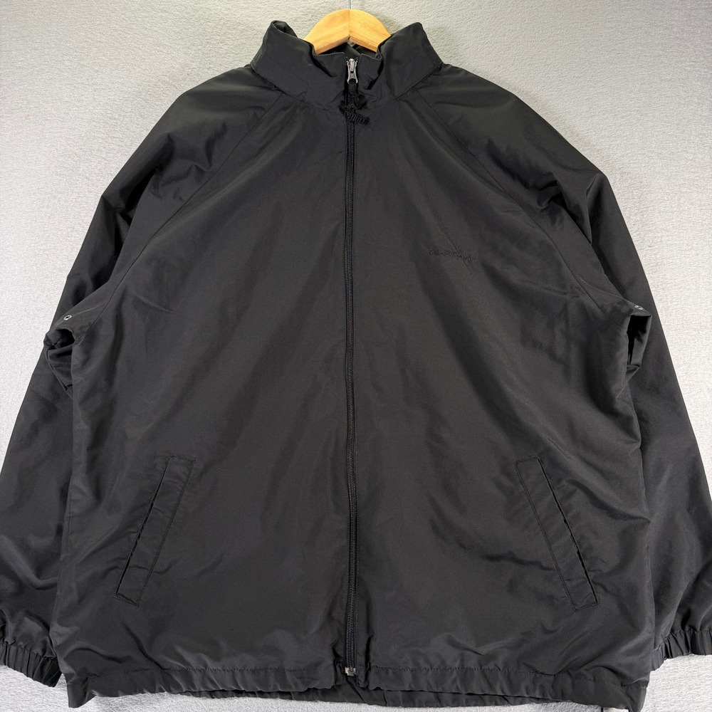 Vintage Old Navy Mens Black Full‎ Zip Lightweight Jacket XL Windbreaker Coat